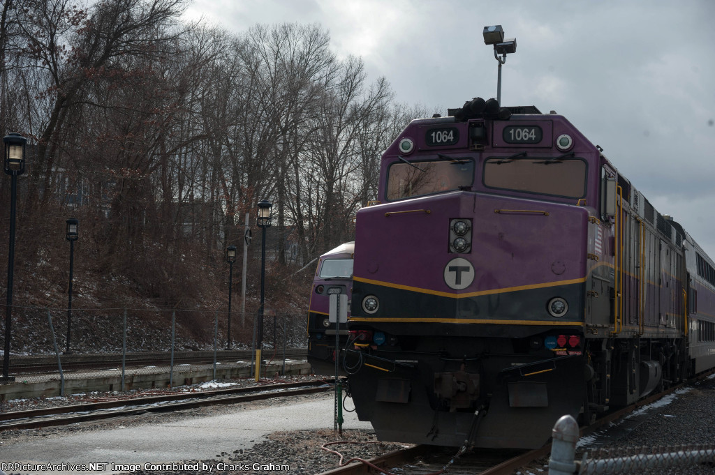 MBTA 1064 Taking a nap at Bradford yard/staton